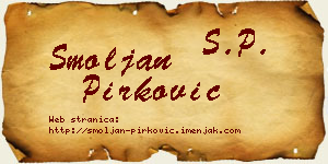 Smoljan Pirković vizit kartica